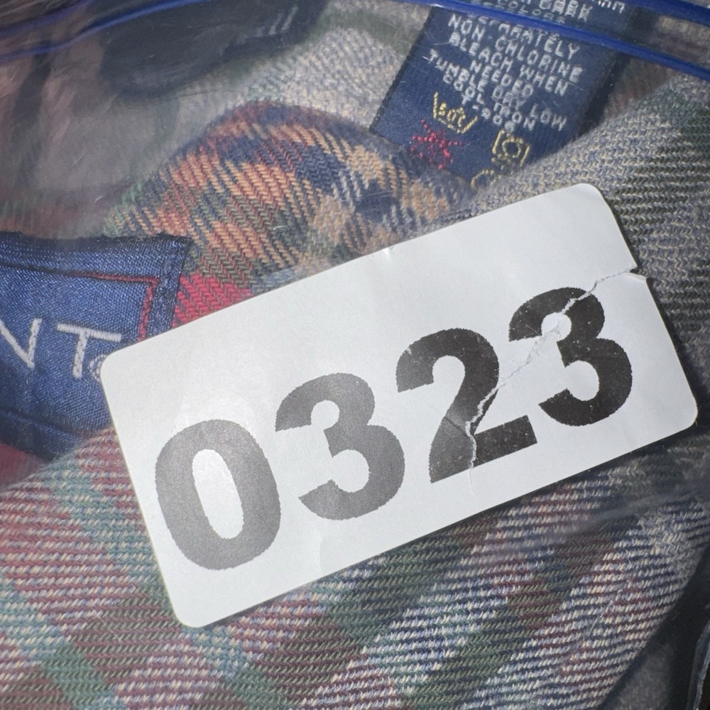 Gant Coastal Twill Mens L Button Up Shirt Warm Plaid Cotton Multicolor Outdoor - Picture 12 of 12